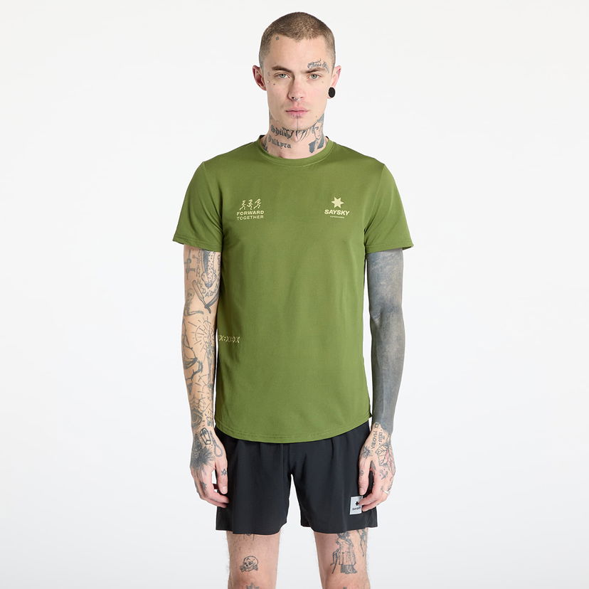 T-shirt Saysky SAYSKY Statement Combat T-Shirt Grøn | NMRSS31C313