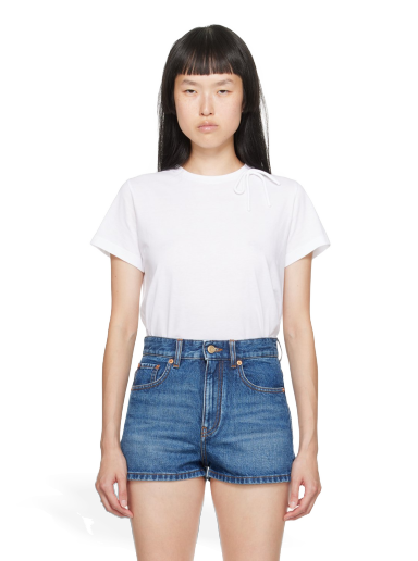 T-shirt Valentino White Bow Hvid | 3B3MG21J81G