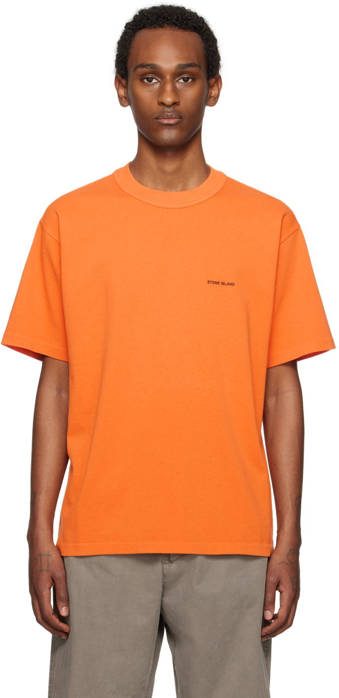T-shirt Stone Island Bonded T-Shirt Orange | 801522379, 0