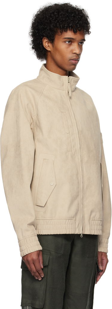 Bomberjakke Stone Island Stone Island Faux-Suede Bomber Jacket Beige | K1S15 4100027 S00F2, 1