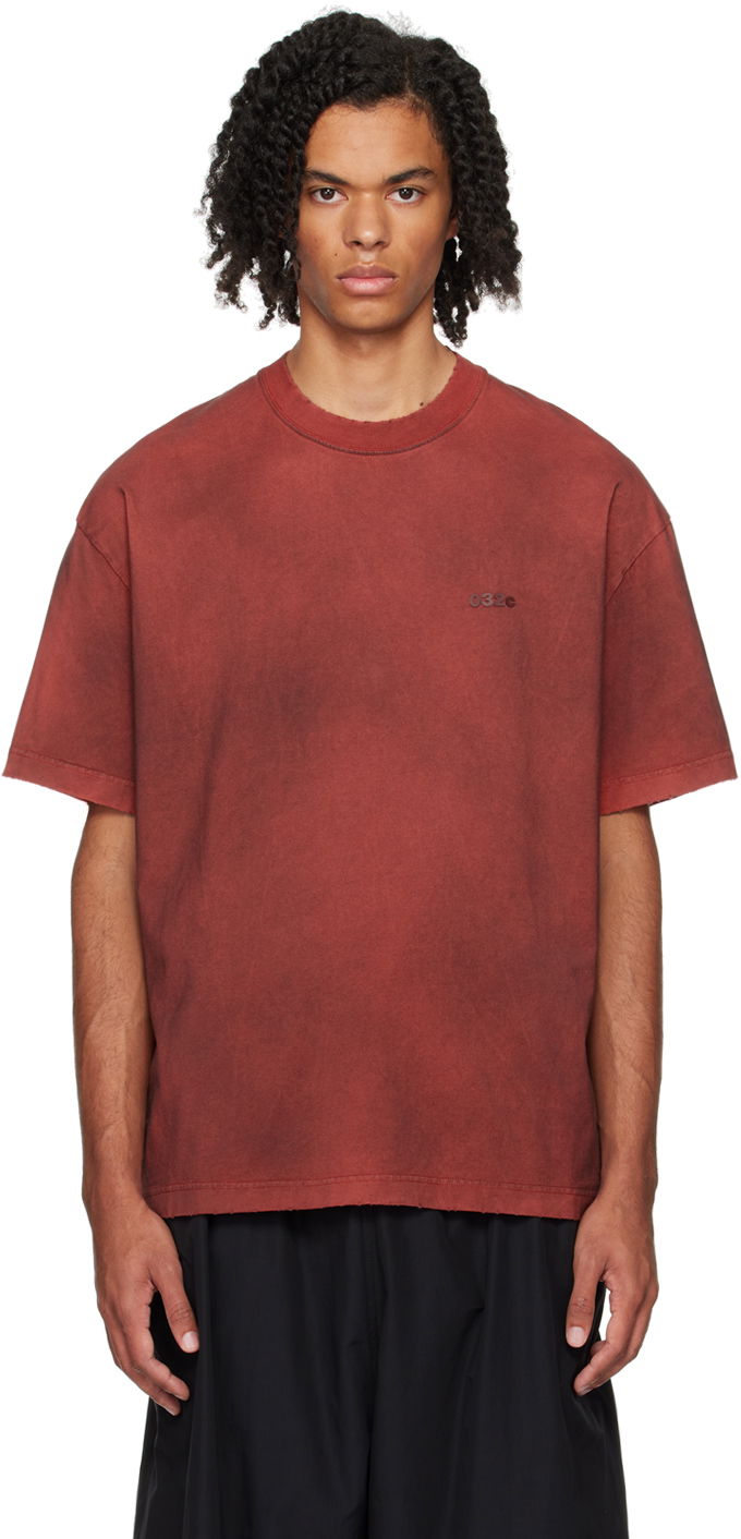 T-shirt 032C Red 'Icarus With No Sun' T-Shirt Rød | F24-URC-0112-650