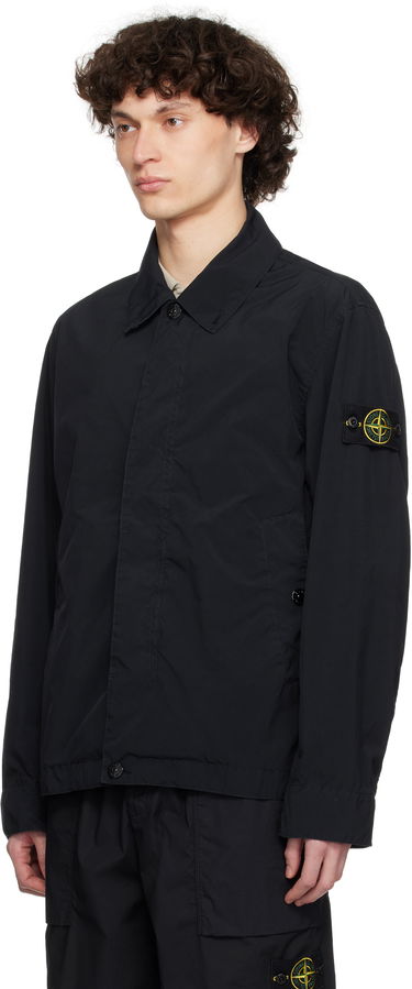 Vindjakke Stone Island Stone Island Light Compact Touch Poly-TC Jacket Sort | K1S15 4100025 S0042, 3