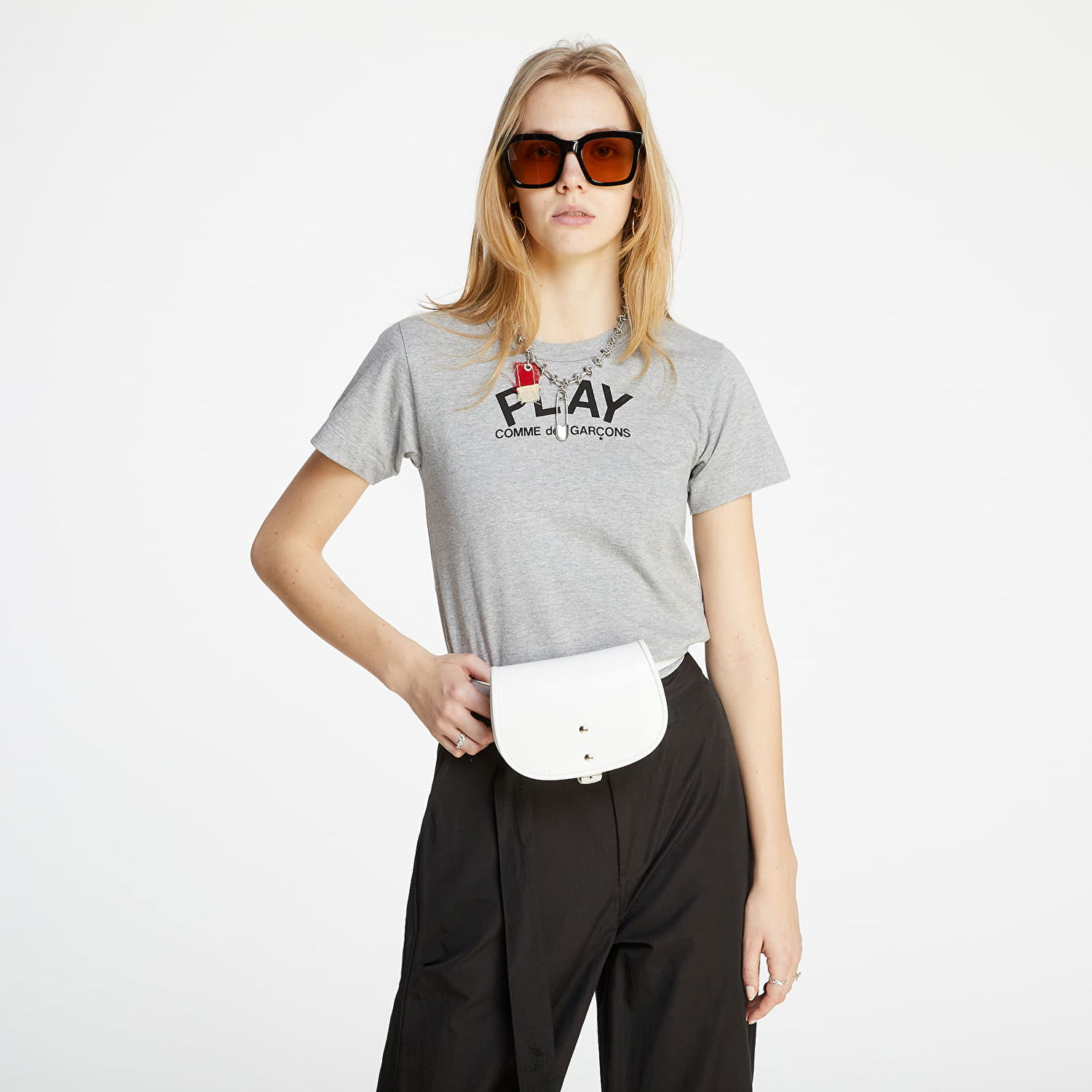 T-shirt Comme des Garçons PLAY Tee Grå | AZT071 grey, 0