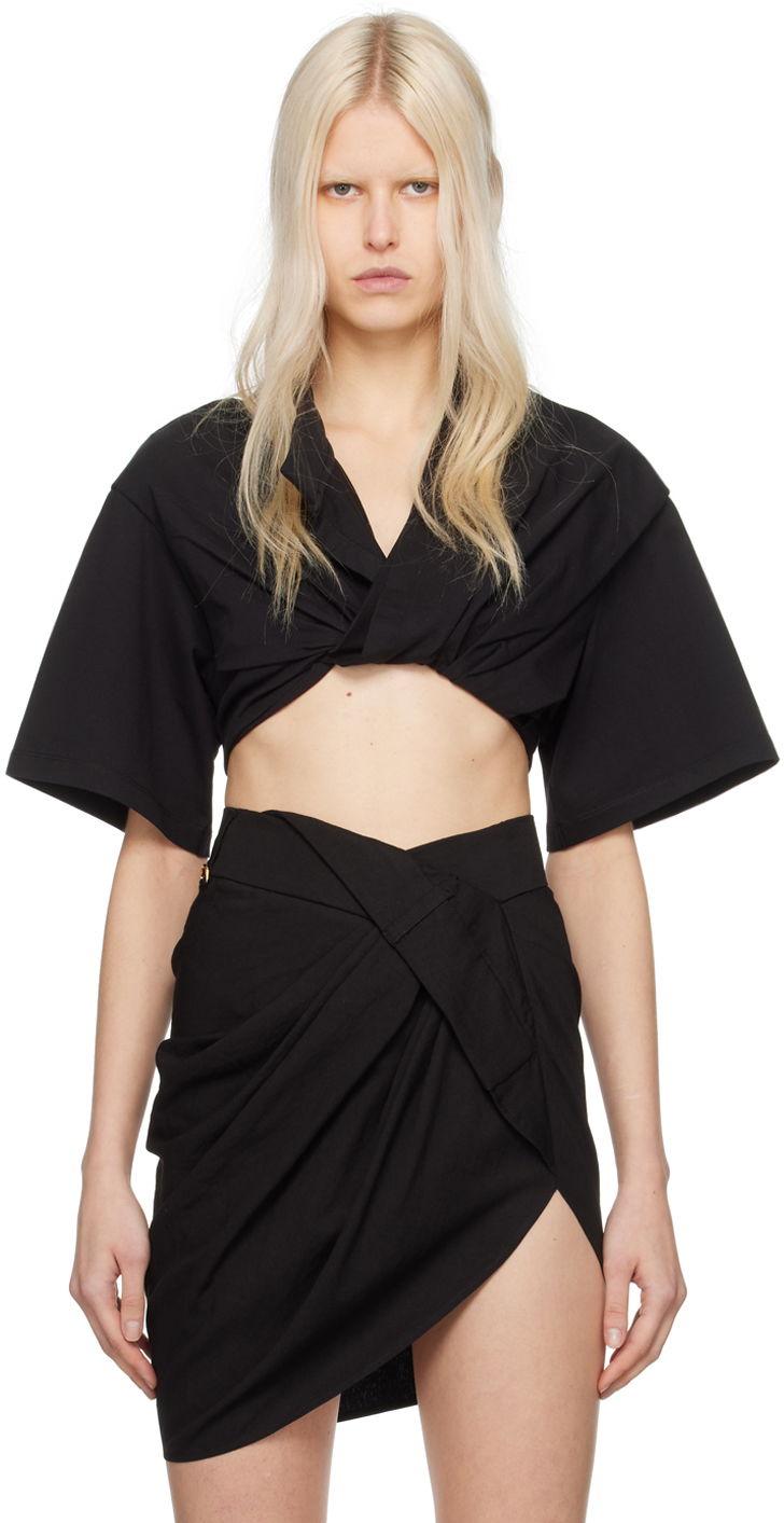 T-shirt Jacquemus Black Le Chouchou 'Le Bahia Court' Sort | 23H241TO076-2003, 0