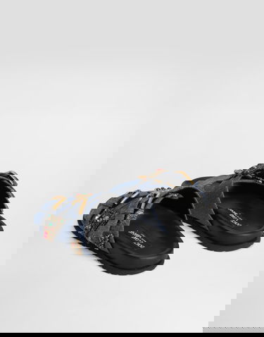 Tilbehør Dolce & Gabbana Dolce & Gabbana Embroidered Denim Slides Blå | CQ0664AN6248C609, 2