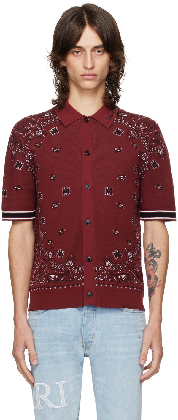 Skjorte AMIRI Red Bandana Shirt Rød | AMKNPO1029, 0