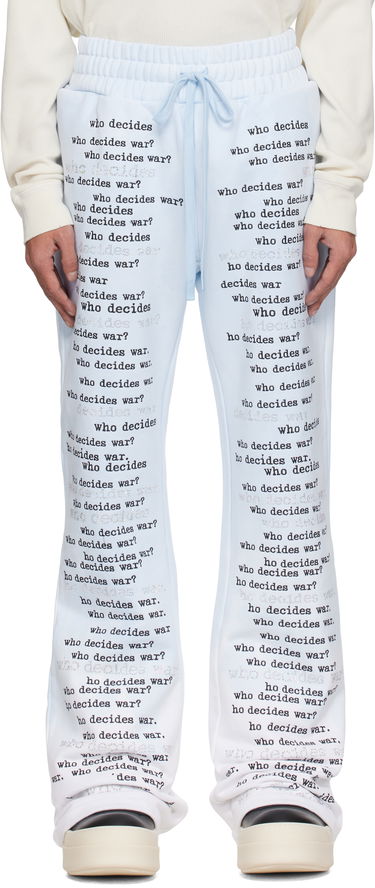 Joggingbukser Who Decides War WDW Scripture Sweatpants Blå | 1121160008SS25, 0