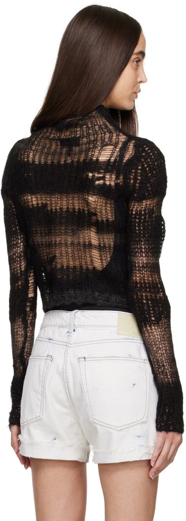 Sweater rag & bone Lillian Open-Knit Sweater Sort | WAS22FS048FW48, 2