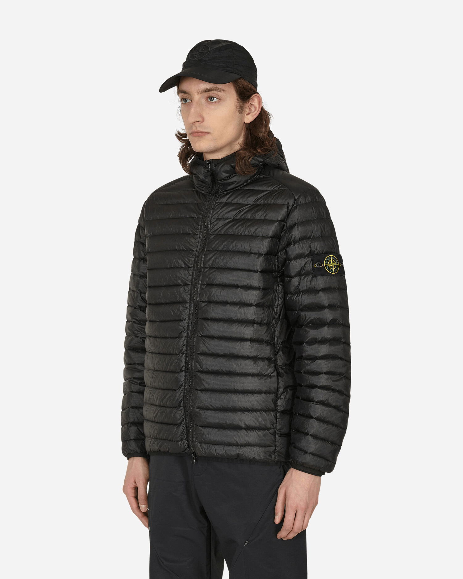Puffer jakke Stone Island Packable Loom Woven Chambers R-Nylon Down-TC Jacket Sort | MO781540324 V0029, 1