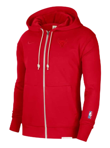 Sweatshirt Nike Dri-FIT NBA Chicago Bulls Standard Issue Full-Zip Hoodie Rød | DB1075-657