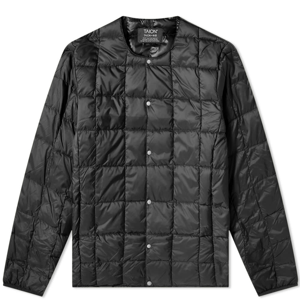 Jakke TAION Crew Neck Down Jacket Sort | TAION-104-BLK, 0