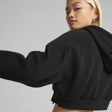 Sweatshirt Puma The Fast Race Cropped Hoodie Sort | 626650_01, 4