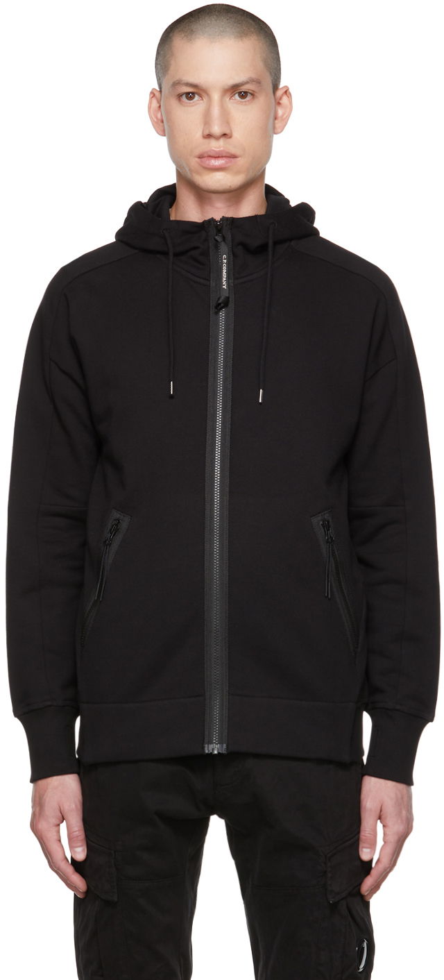 Sweatshirt C.P. Company Goggle Hoodie Sort | 13CMSS082A-005086W, 0