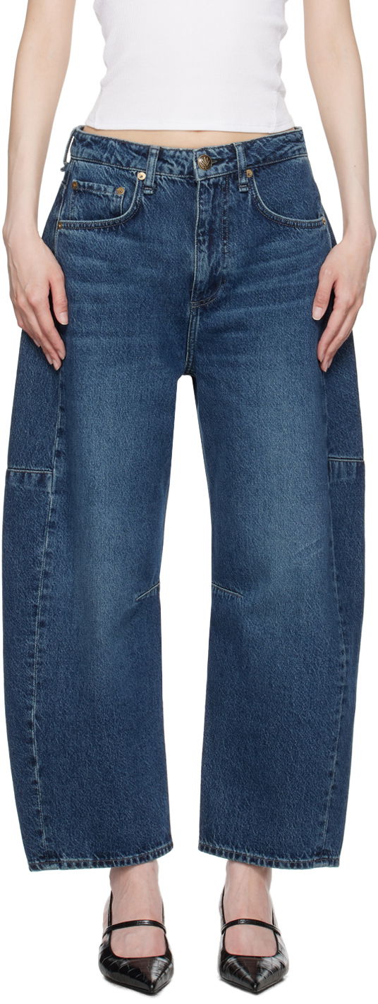 Jeans rag & bone Barrel Leg Jeans Blå | WDD24P2994AZTE