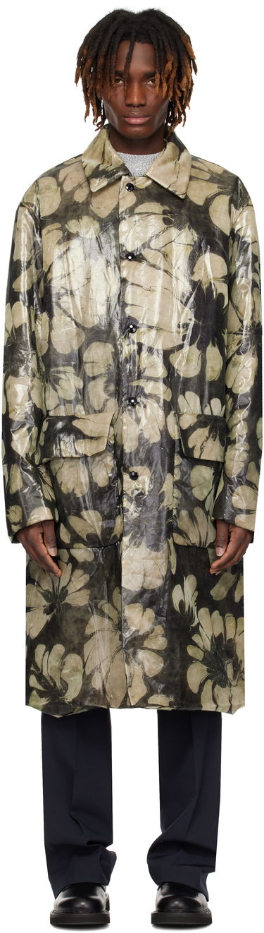 Regnfrakke Dries Van Noten Dries Van Noten Loose Fit Mac Coat Flerfarvet | 251-020222-1102, 0