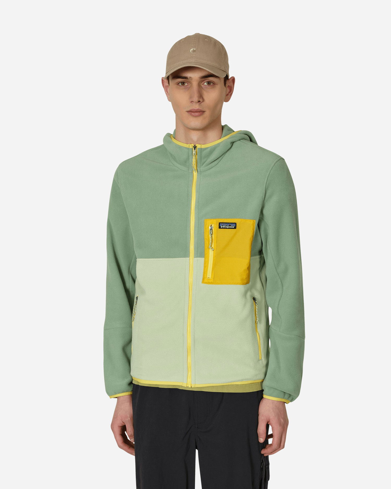 Sweatshirt Patagonia Microdini Hoodie Grøn | 26210 SLVG, 0
