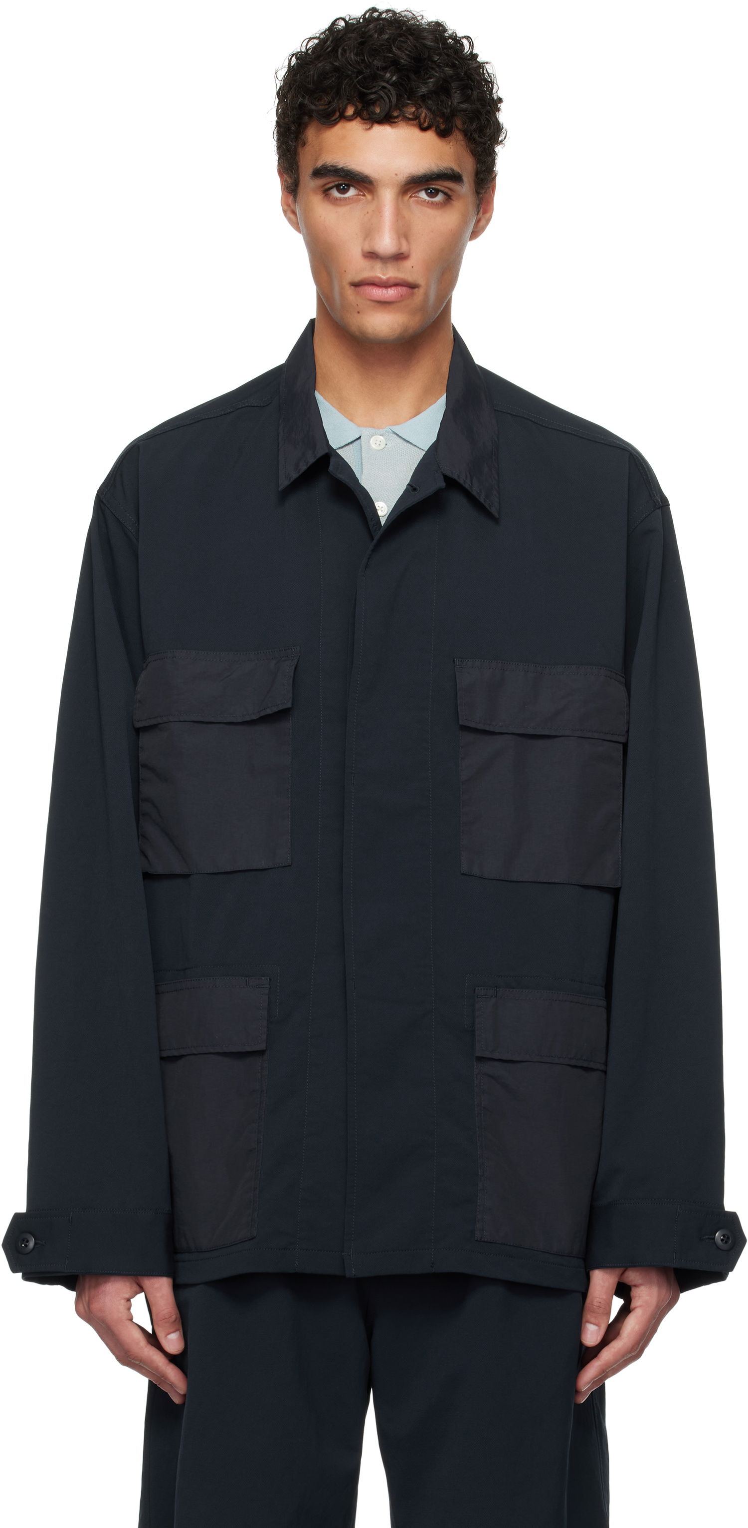 Skjorte NANAMICA nanamica ALPHADRY Utility Jacket Mørkeblå | S25SA048U, 0