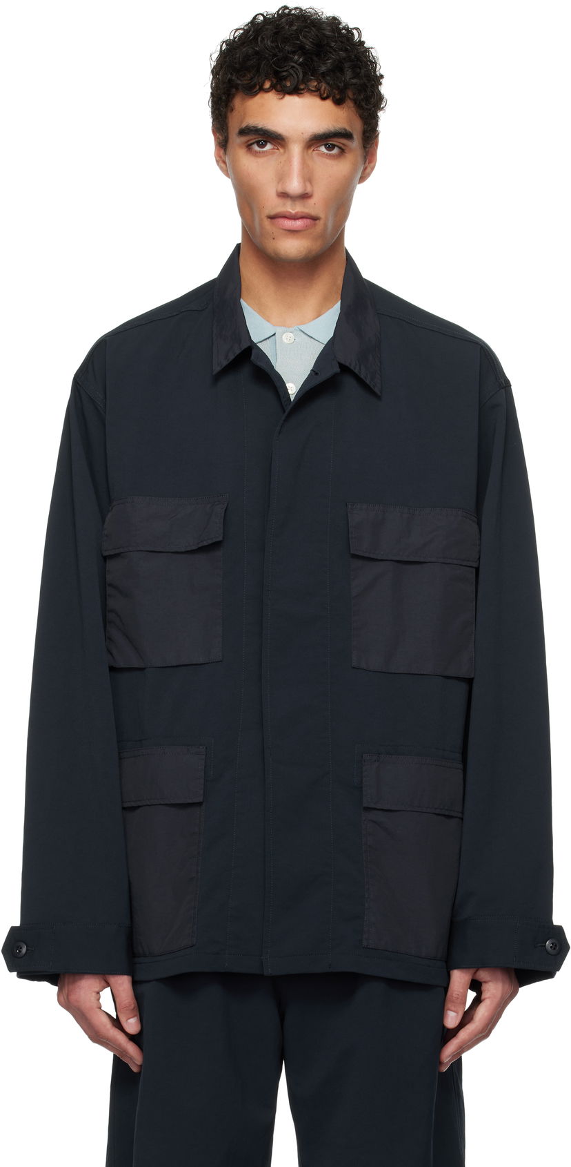 Skjorte NANAMICA nanamica ALPHADRY Utility Jacket Mørkeblå | S25SA048U