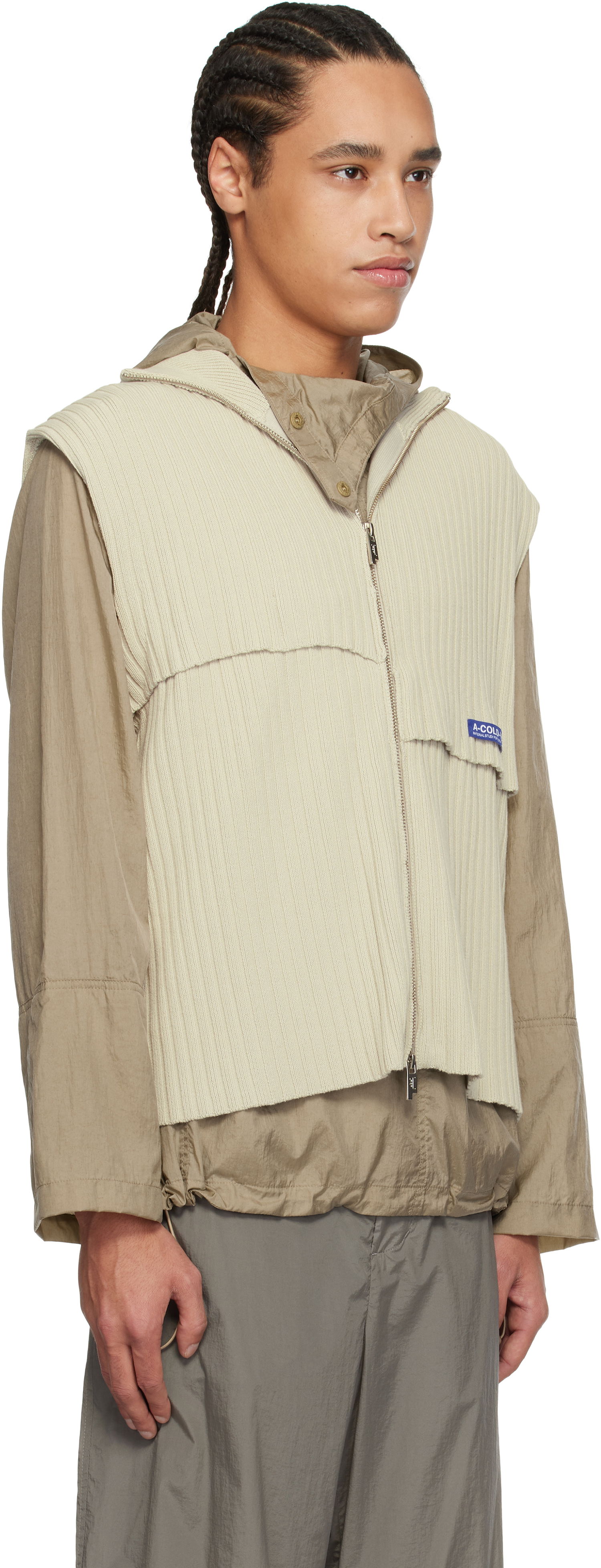 Sweater A-COLD-WALL* A-COLD-WALL* Panel Knit Vest Beige | ACWMK204, 1