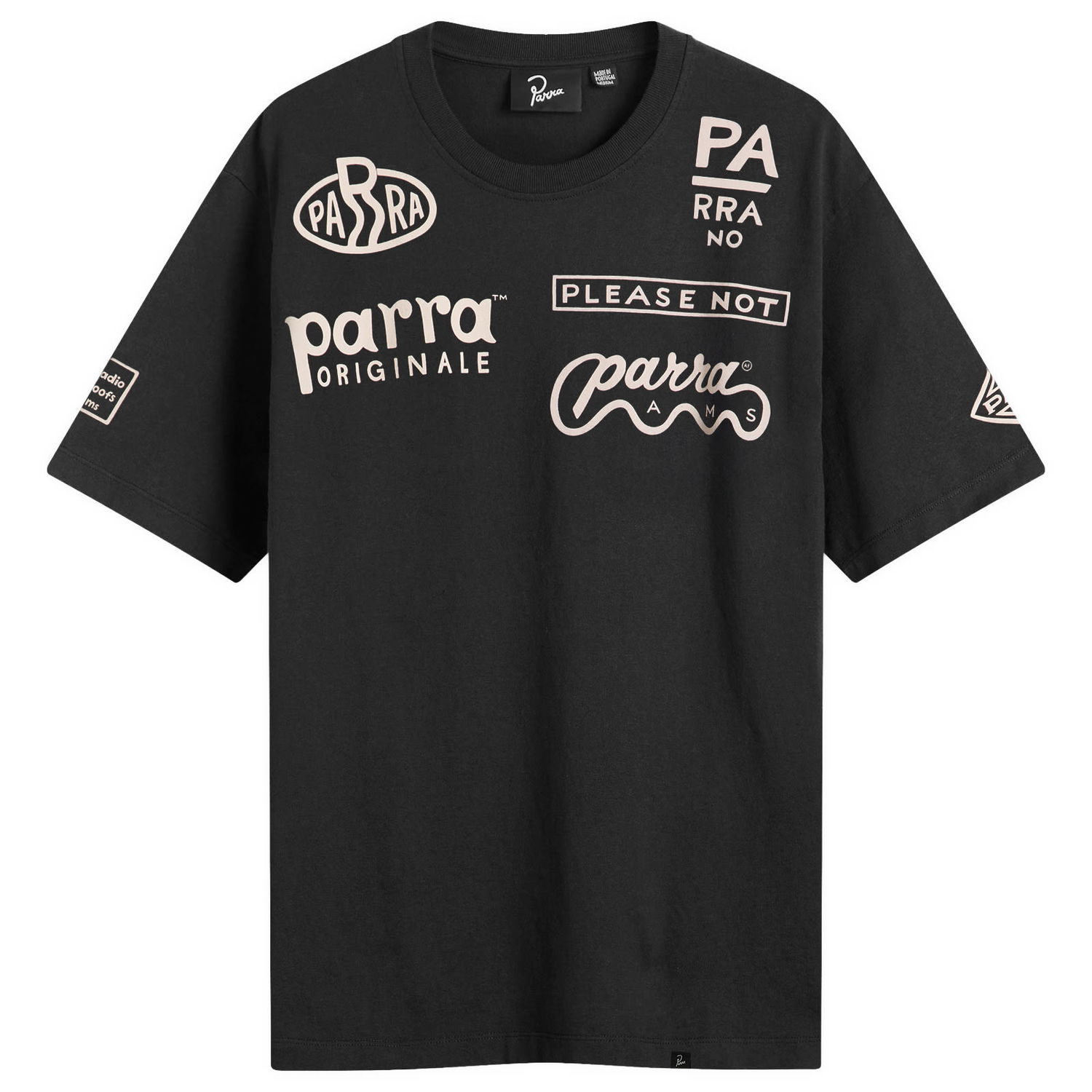 T-shirt By Parra Parra Media Training T-Shirt Sort | 54406-BLK, 1