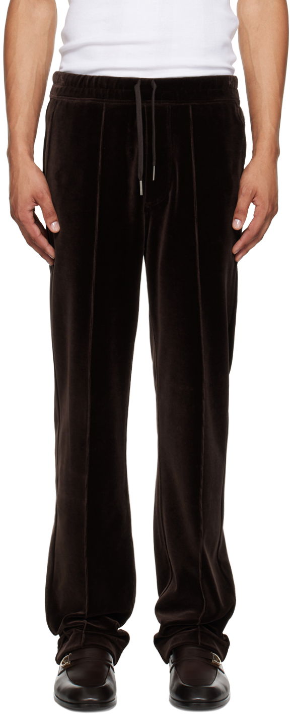 Joggingbukser Tom Ford Brown Pinched Seam Sweatpants Brun | JAL016-JMC009S23