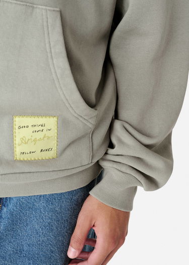 Sweatshirt AXEL ARIGATO Washed Patch Hoodie Grøn | A2993002, 5