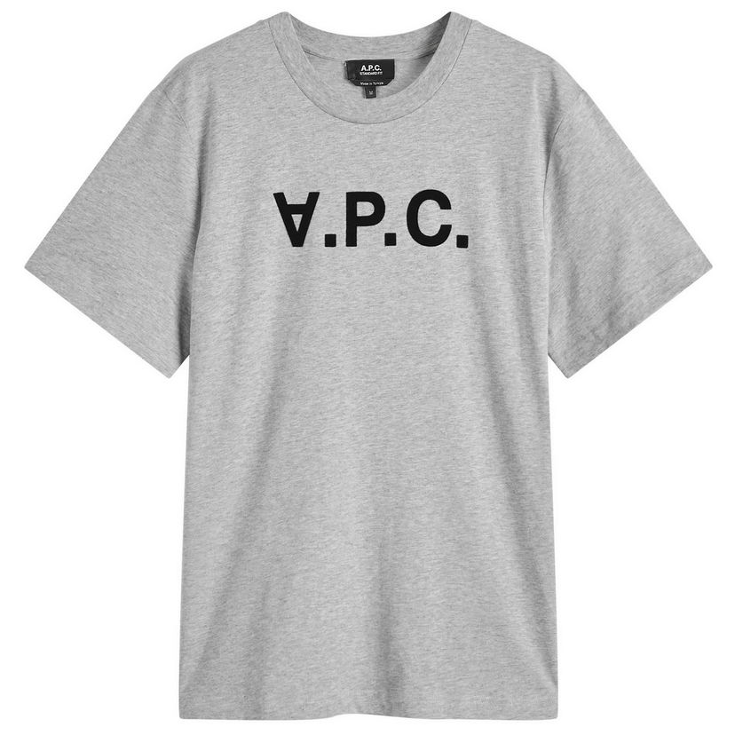 T-shirt A.P.C. VPC Logo T-Shirt Heathered Grey Grå | COHBM-M26384-TPI