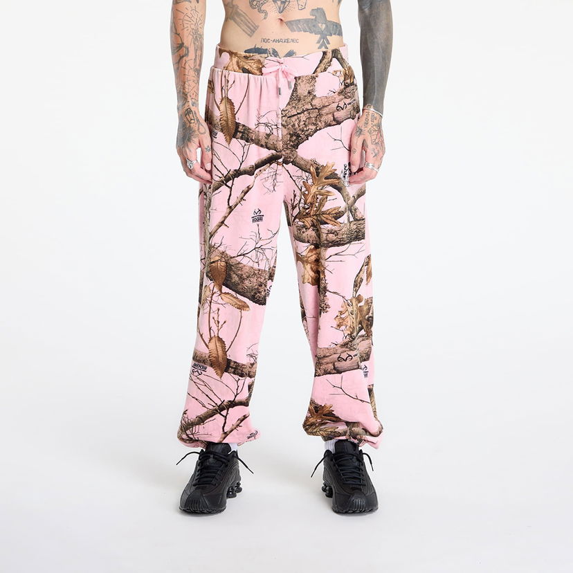 Joggingbukser Pleasures PLEASURES Realtree Velour Track Pants Lyserød | P25JC002-PINK