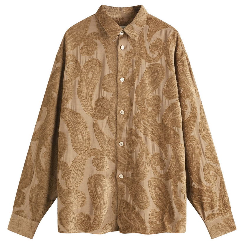 Skjorte A Kind of Guise Derbin Shirt Velvet Paisley Brun | 128-12607-152