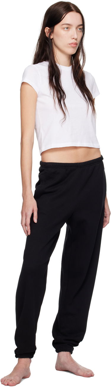 Crop top SKIMS Relaxed Tees Shrunken Cropped T-Shirt Hvid | SS-STT-6128W, 3