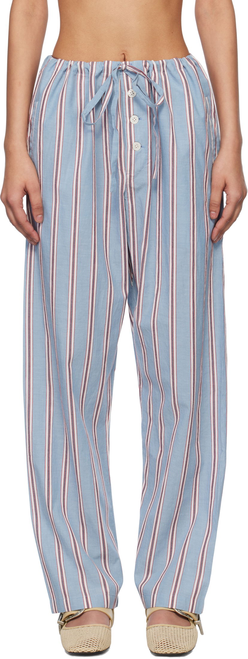Bukser Bode Bode Regatta Stripe Pyjama Pants Blå | MRS25BT067