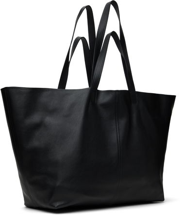 Mulepose AMI AMI Paris Leather Midi Maxi Tote Sort | ULL024.AL0090, 2