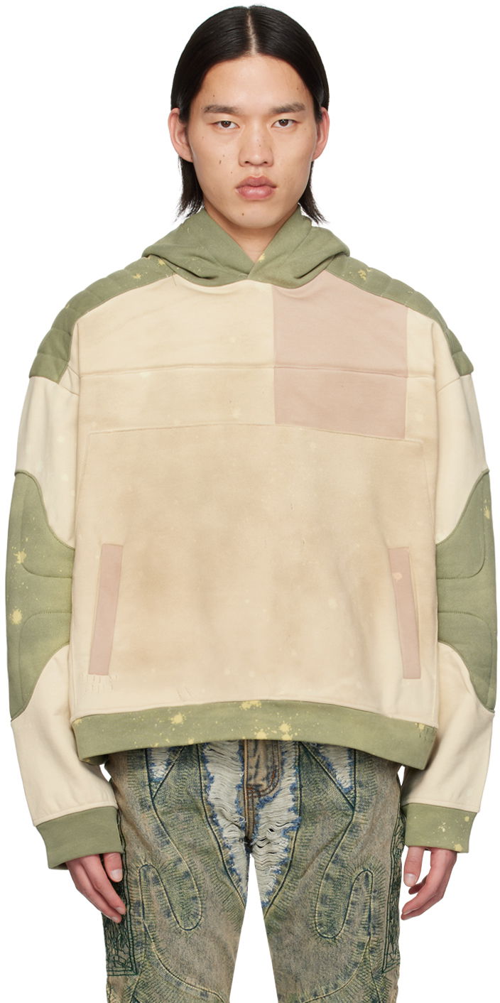 Sweatshirt Who Decides War Armour Paneled Quilted Hoodie Flerfarvet | 1110050011SS24