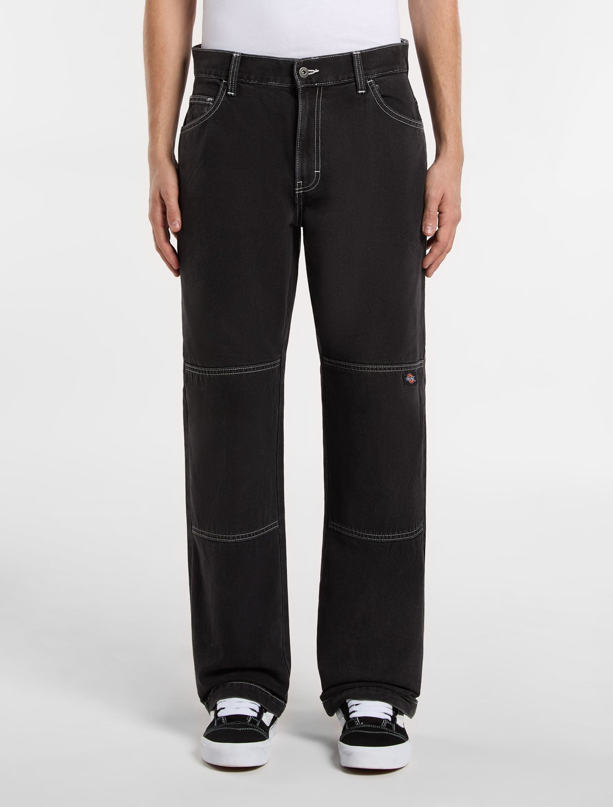 Jeans Dickies Double Knee Jeans Sort | DK:0A4Y3F:J79:30:34:1:, 0