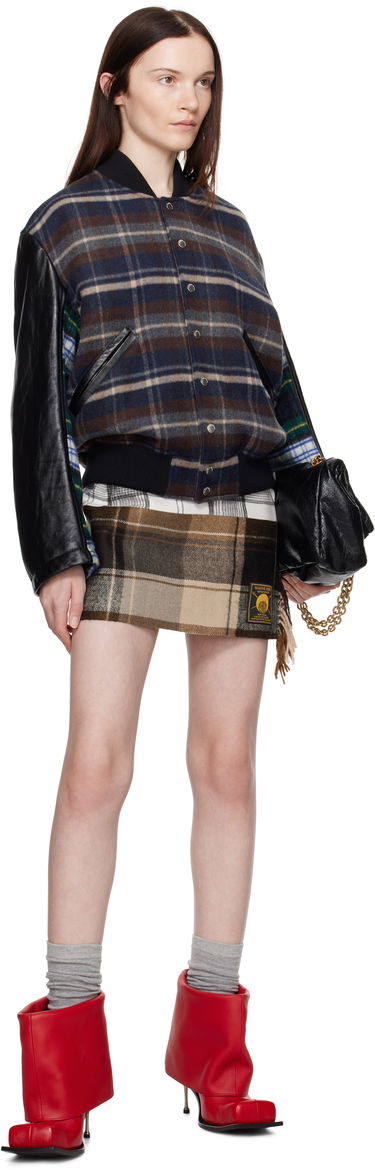 Bomberjakke Marine Serre Regenerated Tartan Bomber Jacket Flerfarvet | UJA062A UWOV0047, 3