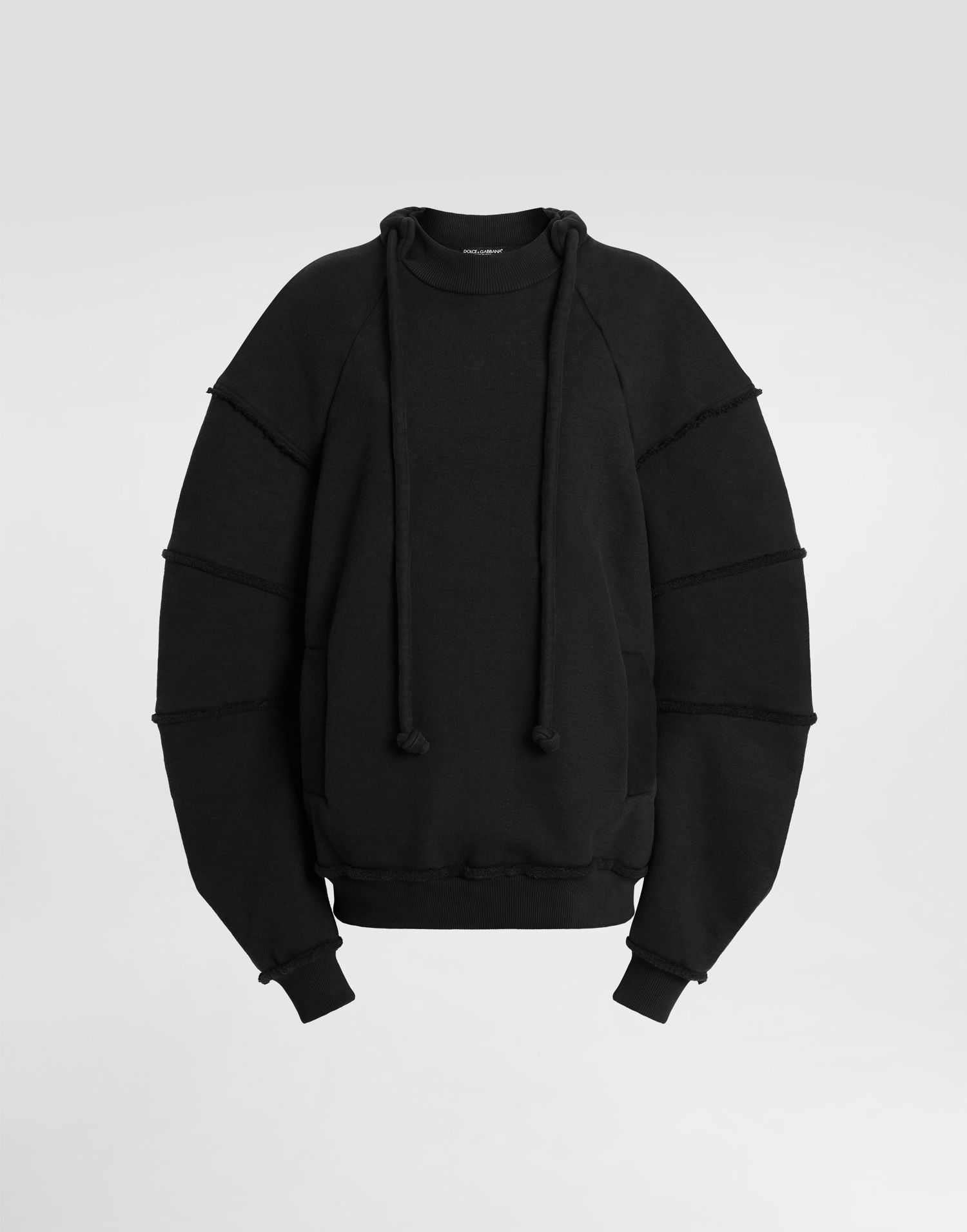 Sweatshirt Dolce & Gabbana Dolce & Gabbana Crew Neck Sweatshirt with Drawstring Sort | F9T75THU7V0N0000, 0