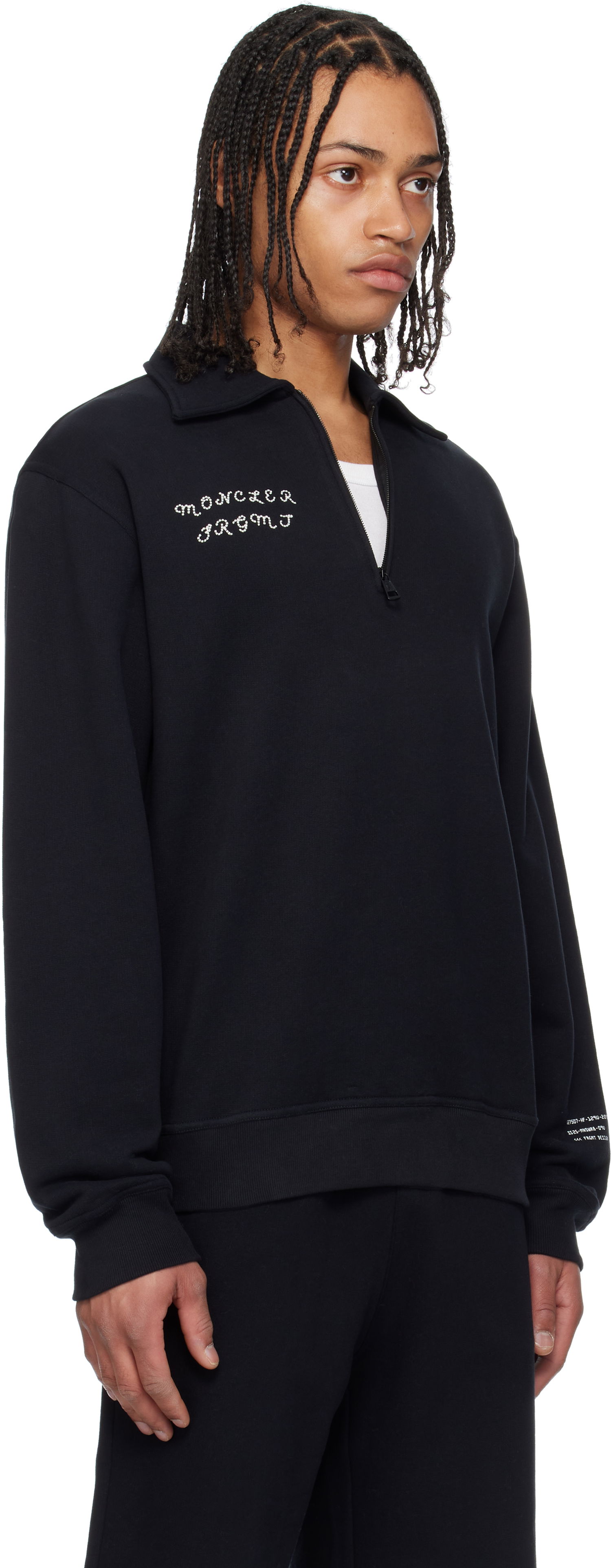 Sweatshirt Moncler Genius x FRGMT Hiroshi Fujiwara Cotton Zip-Up Sweatshirt Sort | K109U8G00004M5214, 1