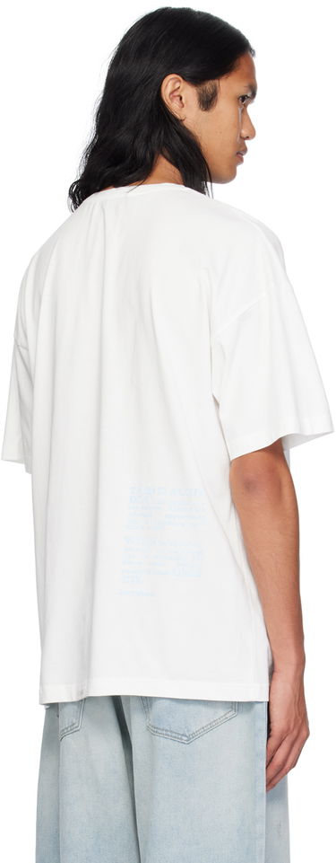 T-shirt We11done Lettering T-Shirt Hvid | WD-TT2-24-760-U-WH, 2