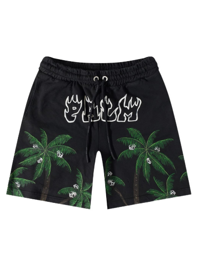Shorts Palm Angels Palms & Skull Vintage Sweat Short Sort | PMCI010S23FLE0041055