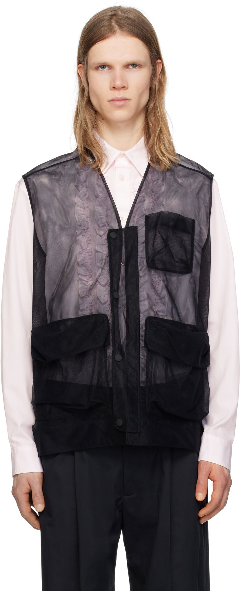 Vest Simone Rocha Simone Rocha Multi Pocket Utility Vest Sort | 5347D 0069