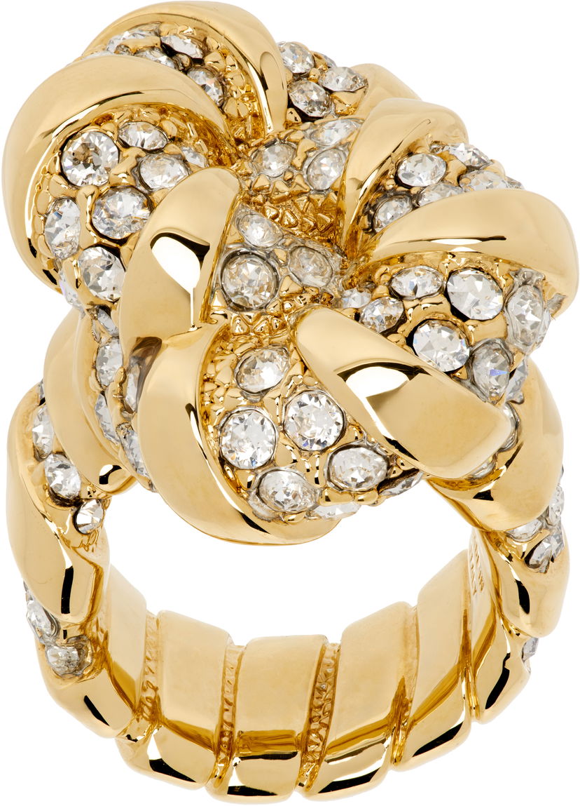 Ring LANVIN Lanvin Melodie Rhinestone Ring Metalisk | AW-CJYR1E-NAST-P23