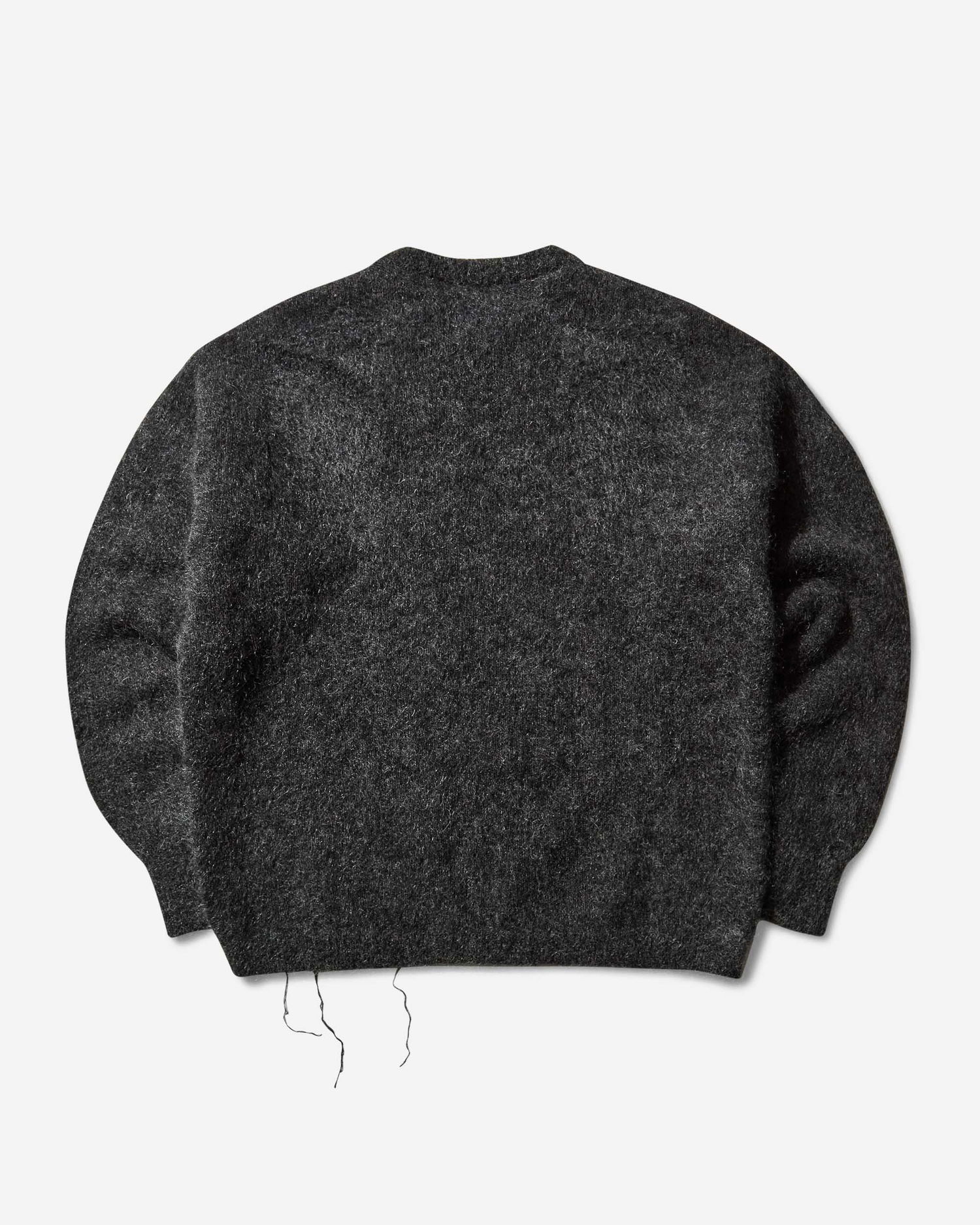 Sweater ROA Dropstitch Mohair Knit Crewneck Sweater Sort | RBMW0522YA76 ANT0001, 0
