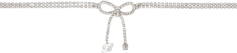 Bælter Blumarine Blumarine Rhinestone Bow Belt Metalisk | P522W306A
