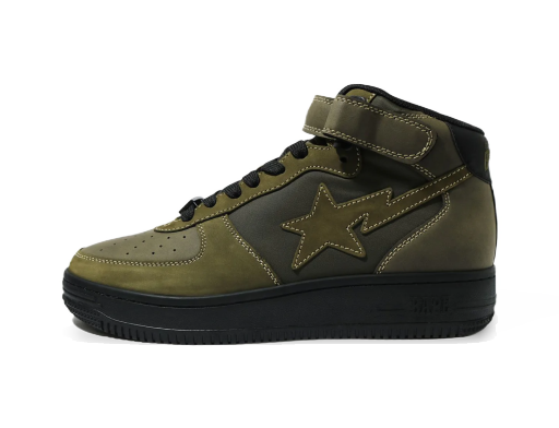 Sneakers og sko BAPE Military Sta Mid "Olive" Grøn | 1H30191006 OLD
