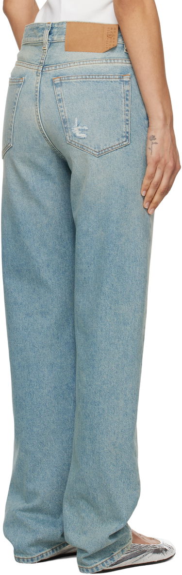 Jeans Maison Margiela MM6 Maison Margiela Distressed Taped 5 Pocket Jeans Blå | S52LA0248 M30019, 2