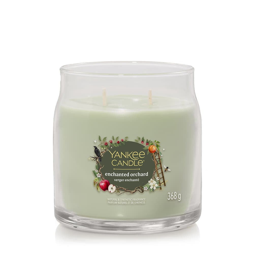 Stearinlys Yankee Candle Signature Medium Jar 2 Wicks Enchanted Orchard Grøn | 43497, 1