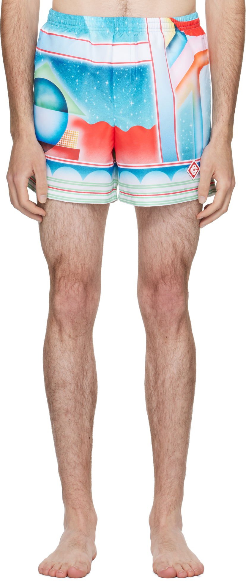 Badetøj Casablanca Casablanca Galaxy Court Swim Shorts Flerfarvet | MPF25-TR-032-02