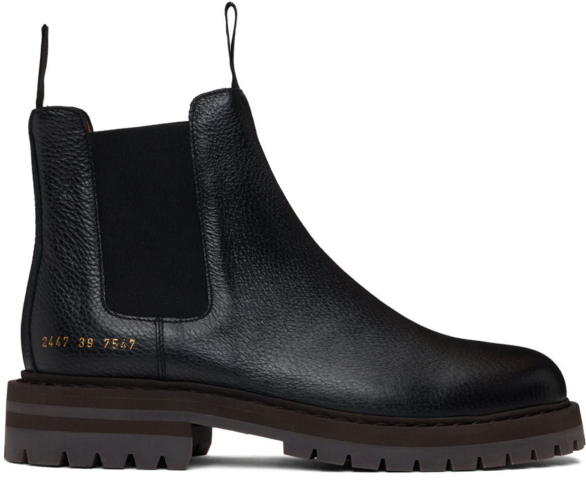 Tøj Common Projects Common Projects Workboot Chelsea Boots Sort | ARTICLE 2447, 0
