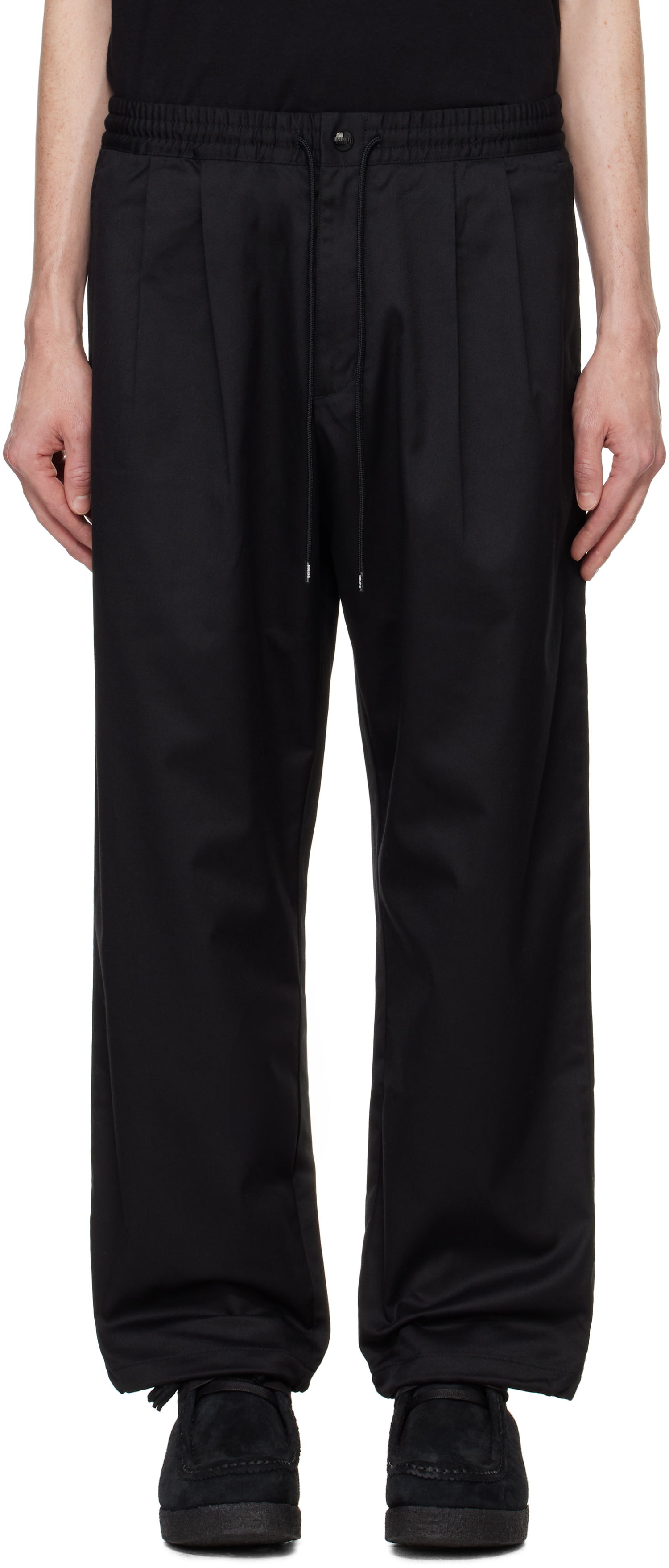 Bukser Neighborhood Baggy Silhouette Easy Trousers Sort | 242AQNH-PTM01, 0