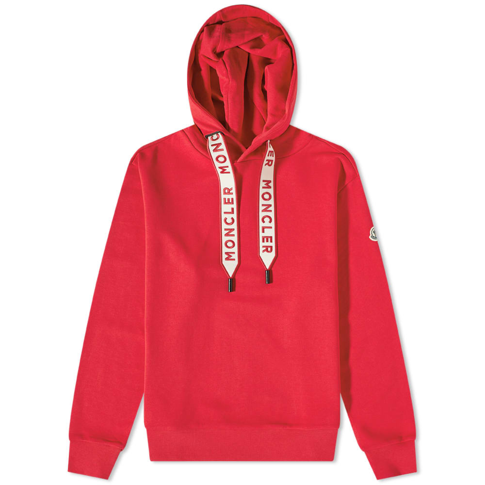Sweatshirt Moncler Drawstring Logo Popover Hoody Rød | 8G000-23-809KR-477, 0